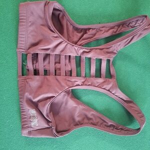 PINK Victoria's Secret Women's Strappy Bikini Top - Brown